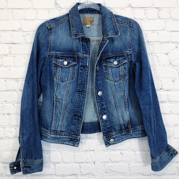 American Eagle Outfitters Jackets & Blazers - AMERICAN EAGLE | denim medium wash jacket S